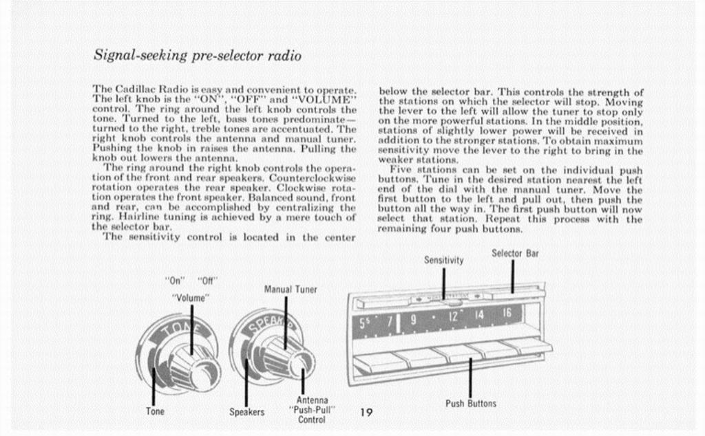1959 Cadillac Owners Manual Page 44